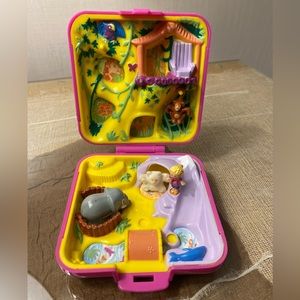Vintage 1989 Polly Pocket Wild Zoo World 🦜🐬🦁🦒🐒🐘🐻‍❄️